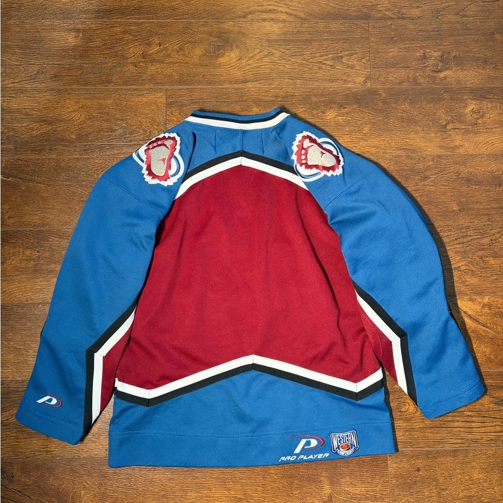 NHL Pro Player Jersey in Burgundy and Blue - Picture 4 of 5